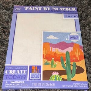 Paint by Number Desert Scene Kit - Vibrant Colors